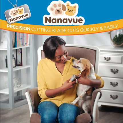 LED Light Pet Nail Clipper - 5X Magnification Trimmer for Cats & Dogs, Scissor Safe, Vets Recommended Grooming Tool with Super-Bright Leds for Precise Nail Trimming Petcare