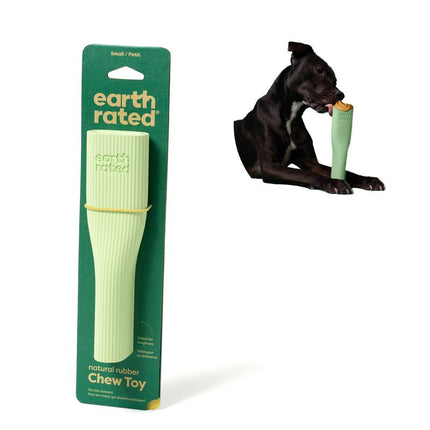 Earth Rated Dog and Puppy Enrichment Toy Natural Rubber Chew Stick for Small Medium & Large Dogs Durable Dishwasher Safe Ergonomic Design for Boredom Relief