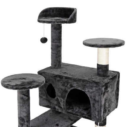 Pet Republic 53-Inch Cat Tree Cat Tower Condo W/Scratching Posts, Kitten Play House Dark Gray