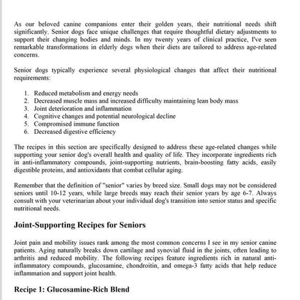 The Longevity Diet for Dogs: a Dog Food Recipes Cookbook with Science-Backed Nutrition for Every Life Stage