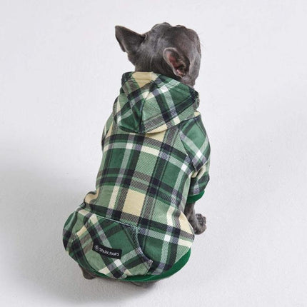 Spark Paws Plaid Dog Hoodies - Premium Quality, Buttery Soft, Superior Comfort and Fit, Calming Fleece Interior, Suitable for All Breeds