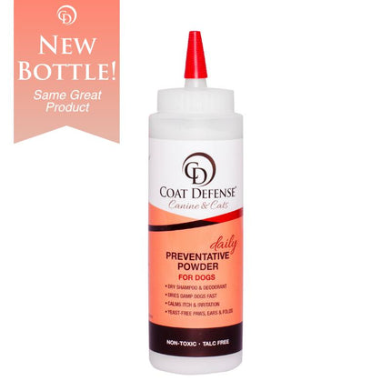 COAT DEFENSE Paw Licker Bundle - Daily Preventative Powder & Sensitive Skin Dog Shampoo - Non-Toxic, Talc-Free, Aloe Vera Based Formula