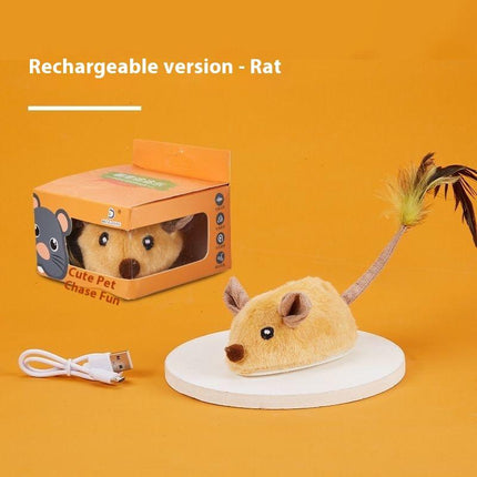 Rechargeable Mouse Toy Sensing Toy Simulation Mouse Animal Electric Smart Mouse Toy Teasing Cat Toy Cat Toys Crazy Cat Toy Gifts for Cats Money Saving Toy Cute Cat Toys Gravity Ball Cat Ball Interactive Cat Toy