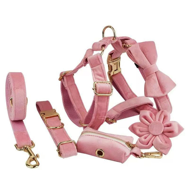 [Velvet 01]Pink Velvet Pet Set