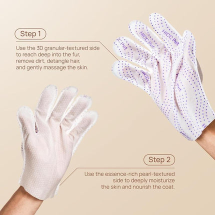 HICC PET Pet PRO Glove Wipes，Dog&Cat Disposable 20Pcs Satisfied Gentle Fresh Breath Outdoor No-Clean Hypoallergenic Facial Pet Wipes Disposable No-Rinse Grooming Formulated for Dogs Petwipes Deodorizing Cleaner Removal #Petlife