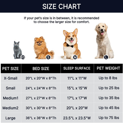 Calming Anti-Anxiety Donut Dog & Cat Bed, Warming Cozy Soft round Cushion, Fluffy Faux Fur Plush Cuddler for Small Medium Dogs and Cats