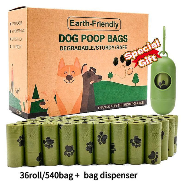 210Pcs/540Pcs Dog Poop Bags, Portable Pet Waste Bag Filling Rolls, Thickened Leak Proof, Pet Waste Disposal Bags, High-Quality Dog Supplies, Two Options-14Rolls 36Rolls