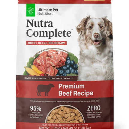 Nutra Complete Premium Beef Recipe Adult Dog Food - 100% Freeze-Dried Raw Nutrition