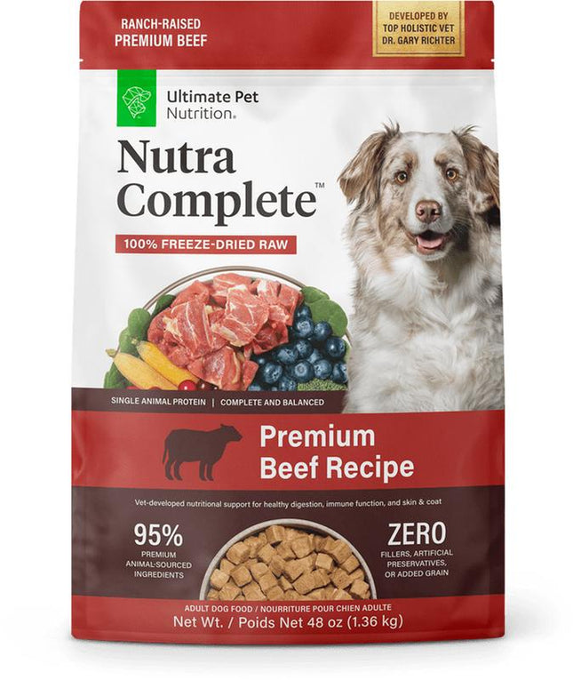 Nutra Complete Premium Beef Recipe Adult Dog Food - 100% Freeze-Dried Raw Nutrition