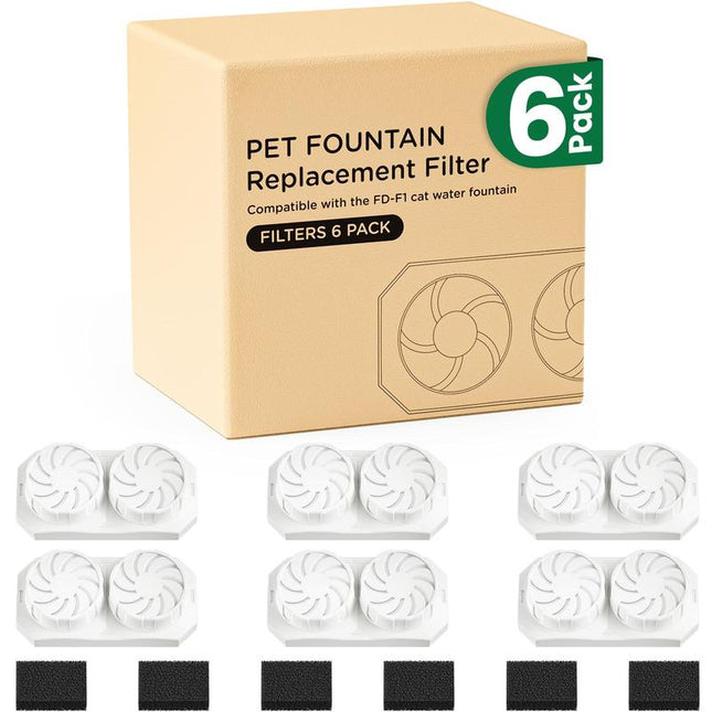 Round One Cat Water Fountain Stainless Steel - 3.2L/108Oz Pet Water Fountain for Cats Indoor - Automatic Pet Watering Dispenser (1 Filter)