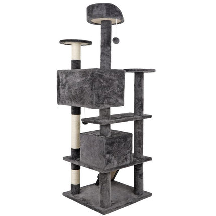 Pet Republic 53-Inch Cat Tree Cat Tower Condo W/Scratching Posts, Kitten Play House Dark Gray