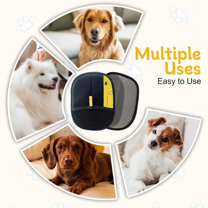Pet Hair Removal Glove for Cats & Dogs Thickened Strong Gloves for Pet Grooming Reusable Quick De-Shedding Eco-Friendly Reusable for Couch Clothing Carpet Hair Remover