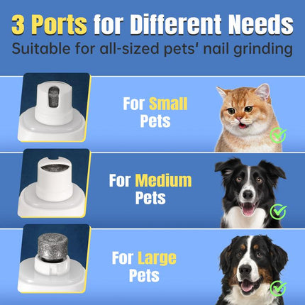 LIVEKEY 2 in 1 Dog Nail Clippers & Dog Paw Trimmer for Large Medium Small Dogs, USB Rechargeable Dog Nail Trimmers with 2 LED Light and Safe Lock Design for Dogs and Cats Petsupplies Animal