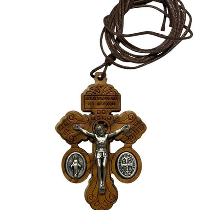 Pardon Crucifix in Olive Wood 2 Inches