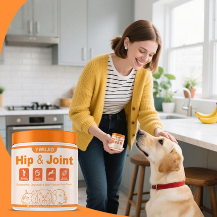 Glucosamine for Dogs Hip and Joint Supplement Chews, Chondroitin Joint Supplement for Dogs, Joint Chews for Dog, Dog Supplement for Joint Pain Relief