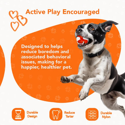 Rethink Pet Bacon Scented Ball Chew Toy, Durable and Fun Dog Toy Ball