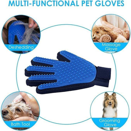 A+Pet Hair Remover Glove - Gentle Pet Grooming Glove Brush - Deshedding Glove - Massage Mitt with Enhanced Five Finger Design - Perfect for Dogs & Cats with Long & Short Fur - 1 Pack (Right-Hand), Removal Cleaning Tools