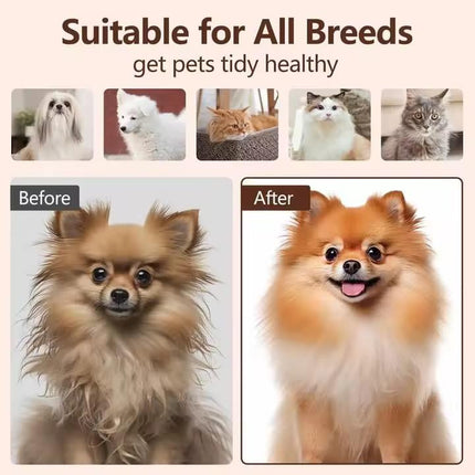 Pet Spray Hair Removal Comb Dog Brush Cat Brush Shedding Grooming Tool for Pets Supplies