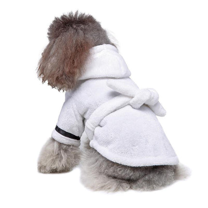Dog Towel Luxury Soft Cotton Hooded Bathrobe- Multiple Color