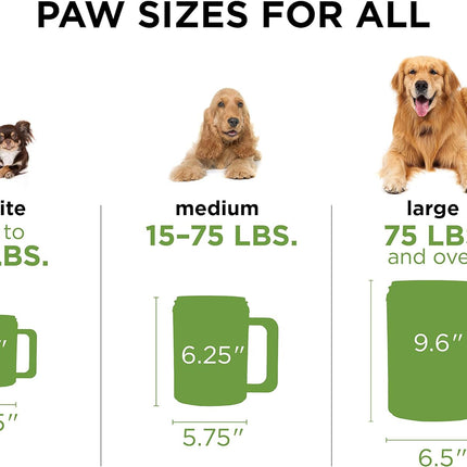 Paw Plunger – Dog Paw Cleaner - Dog and Puppy Essentials - Portable Dirty Paw Washer - Ideal for Medium Dogs - Black