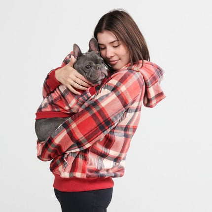 Spark Paws Plaid Dog Hoodies - Premium Quality, Buttery Soft, Superior Comfort and Fit, Calming Fleece Interior, Suitable for All Breeds
