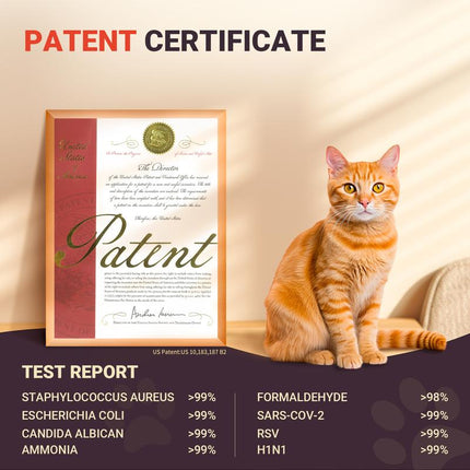 Cat Companion Odor Eliminator - Healthy Cat with Effective Odor Control, Non-Irritating, Safe & Fresh Air, Innovative Technology Cat Enzyme Cleaner