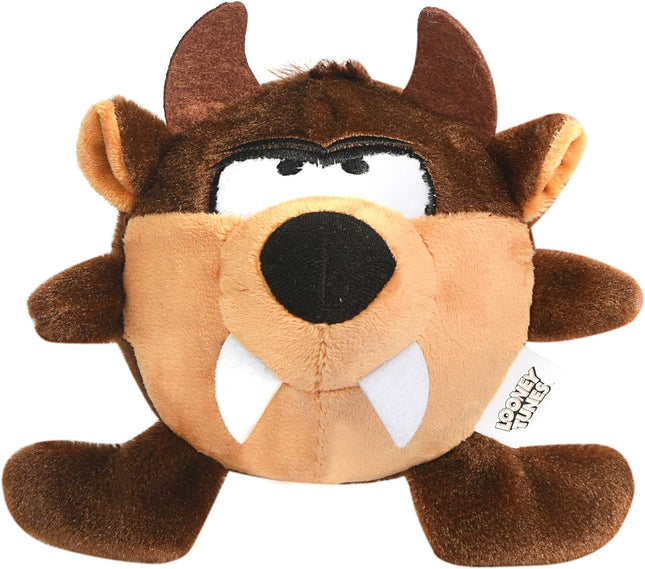 for Pets Brown Tasmanian Devil Taz Ball Body Plush Dog Toy for All Dogs | Squeak Toy for Dogs | Cartoon Character Soft Plush Stuffed Dog Toy 3.9 Inch