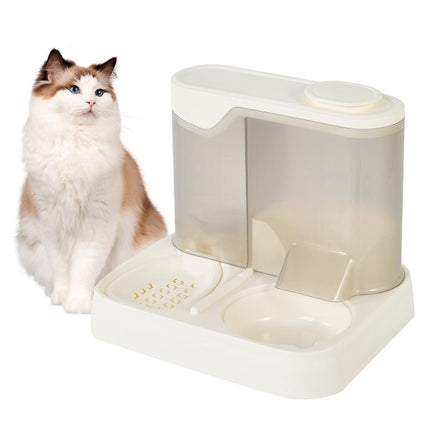 Gravity Pet Feeder and Water Dispenser Set, 2 in 1 Automatic Dog Feeder and Dog Water Dispenser for Dogs Cats Pets Animals Large Capacity