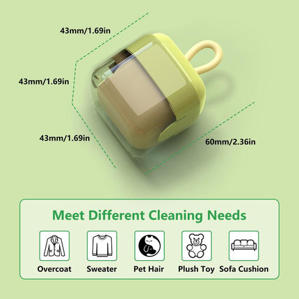 2-Pack Mini Lint Roller, Washable Sticky Roller Reusable Lint Remover Portable Pet Hair Remover for Clothes,Travel Household