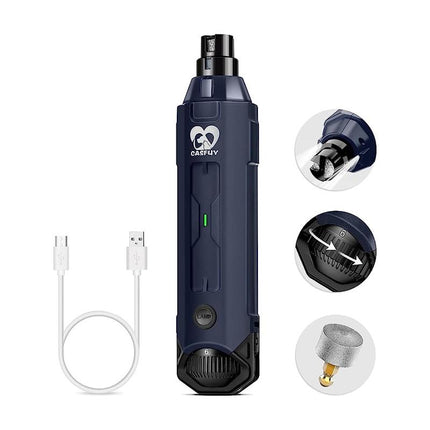 Newest Dog Nail Grinder - Enhanced Pet Nail Grinder Super Quiet Electric Rechargeable Dog Nail Trimmer for Small Medium Large Dogs