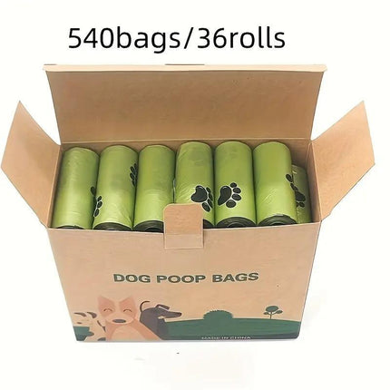 210Pcs/540Pcs Dog Poop Bags, Portable Pet Waste Bag Filling Rolls, Thickened Leak Proof, Pet Waste Disposal Bags, High-Quality Dog Supplies, Two Options-14Rolls 36Rolls