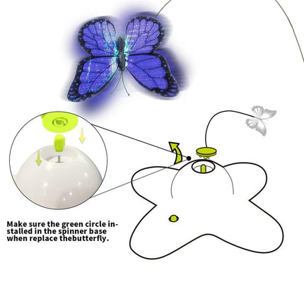 All for Paws Automatic Butterfly Toy for Cats - Fun and Interactive Pet Toy Exercise Playful Cat Stuff