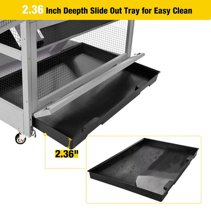 Aivituvin-Air56 Large Wooden Chinchilla Ferret Cage