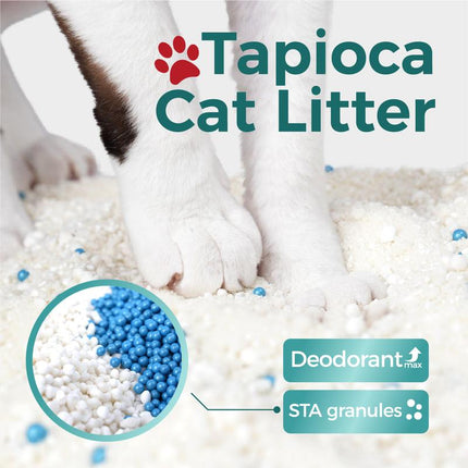 Tapioca Cat Litter, Tofu Cat Litter, Kitty Litter,Odor Control Quick Clumping Low Dust ,Kitten Litter,Smart Litter Boxes Cat Litter,A Ideal Partner for Automatic Litter Boxes,Cassava Cat Litter,Flushable Cat Litter,