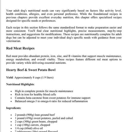 The Longevity Diet for Dogs: a Dog Food Recipes Cookbook with Science-Backed Nutrition for Every Life Stage