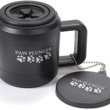 Paw Plunger – Dog Paw Cleaner - Dog and Puppy Essentials - Portable Dirty Paw Washer - Ideal for Medium Dogs - Black