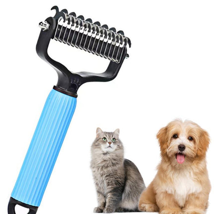 Pet Deshedding Brush for Cats and Dogs