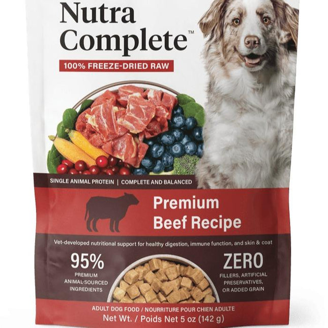 Nutra Complete Premium Beef Recipe Adult Dog Food - 100% Freeze-Dried Raw Nutrition