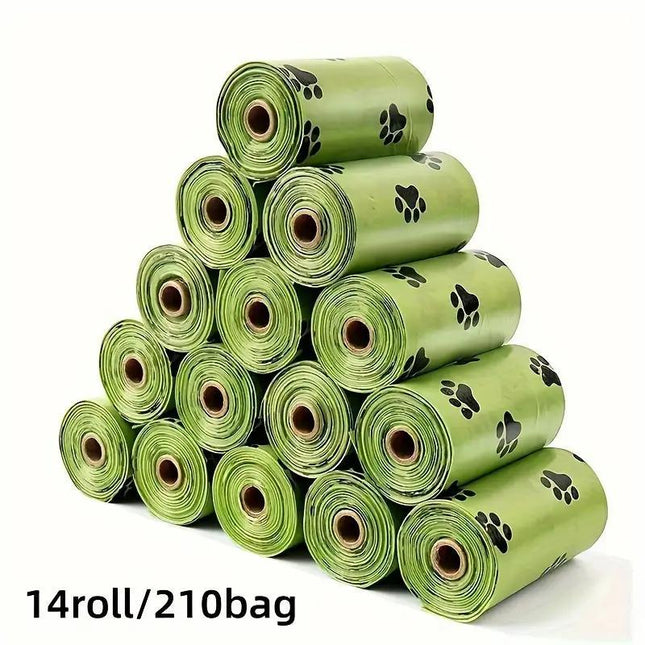 210Pcs/540Pcs Dog Poop Bags, Portable Pet Waste Bag Filling Rolls, Thickened Leak Proof, Pet Waste Disposal Bags, High-Quality Dog Supplies, Two Options-14Rolls 36Rolls