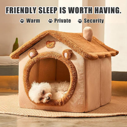 Modern Cat Houses and Condos - 1 Removable and Washable Pet Bed, Soft and Cozy Kitten and Puppy Den Nests, No Complicated Assembly Required!