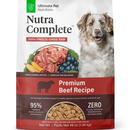 Nutra Complete Premium Beef Recipe Adult Dog Food - 100% Freeze-Dried Raw Nutrition