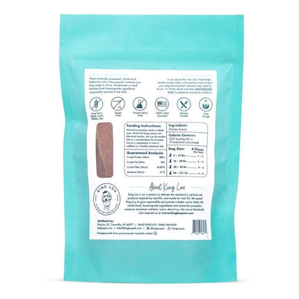 King Lou Chicken Breast Dog Treats - Single Ingredient, 100% USA, Rich in Lean Protein Single Ingredient