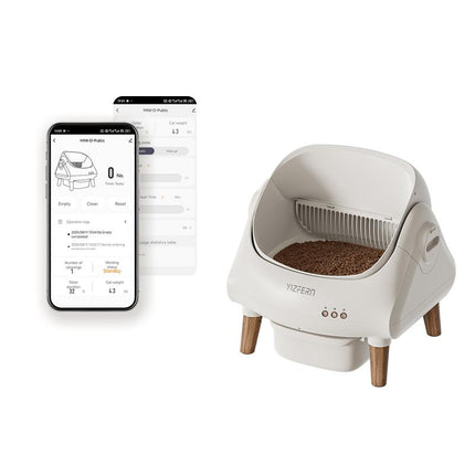 YIZFERN Smart Self-Cleaning Cat Litter Box APP Controlled Multi-Cat Safe Litterbox with Dual Safety System & Triple Odor Control Technology