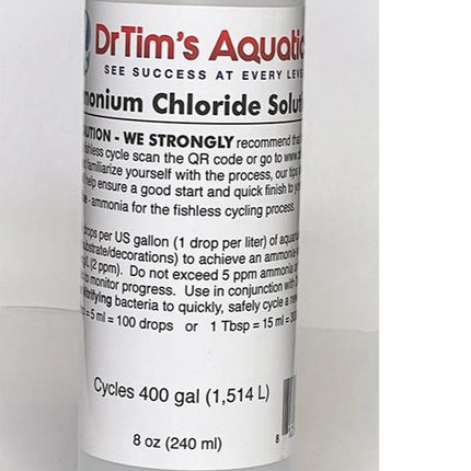 Drtim'S Aquatics Ammonium Chloride for Fishless Cycling a New Freshwater or Marine Aquarium
