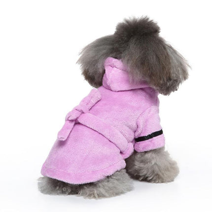Dog Towel Luxury Soft Cotton Hooded Bathrobe- Multiple Color