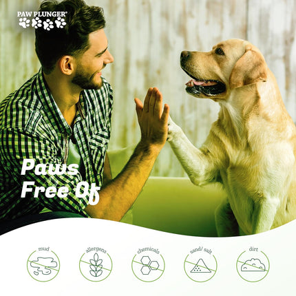 – Dog Paw Cleaner - Puppy Essentials - Portable Dirty Paw Washer - Ideal for Large Dogs - Black